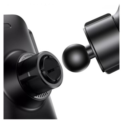Автомобільний тримач З бездротовою зарядкою Baseus Wisdom Auto Alignment 15W (CGZX000001) Black