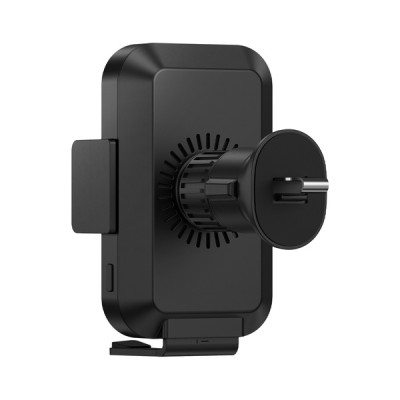 Автомобільний тримач З бездротовою зарядкою Wireless Charger Baseus Halo Electric 15W (black) (SUDD000001)