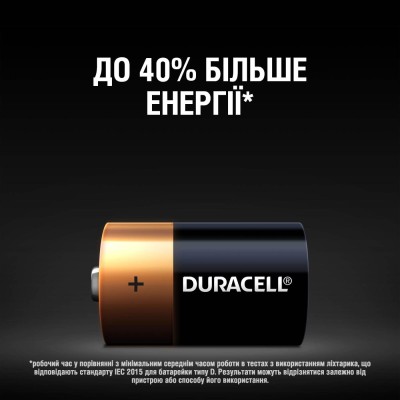 Батарейка DURACELL D/ LR20 /MN1300 KPN 02*10 Батарейка DURACELL D/ LR20 /MN1300 KPN 02*10