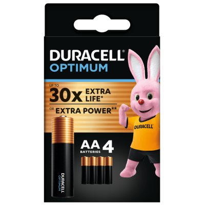 Батарейка DURACELL LR06 KPD 04*10 Optimum уп. 1x4 шт. Батарейка DURACELL LR06 KPD 04*10 Optimum уп. 1x4 шт.