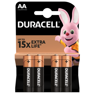 Батарейка DURACELL LR06 MN1500 1x4 шт. Батарейка DURACELL LR06 MN1500 1x4 шт.