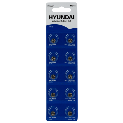 Батарейка HYUNDAI AG1 Blister 10 Батарейка HYUNDAI AG1 Blister 10