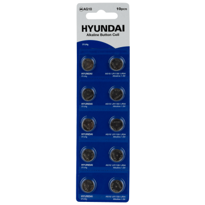 Батарейка HYUNDAI AG10 Blister 10 Батарейка HYUNDAI AG10 Blister 10