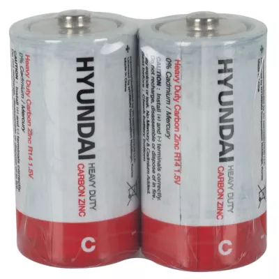 Батарейка HYUNDAI R14 C Shrink 2 Heavy Duty