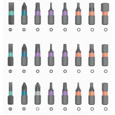 Викрутка з комплектом біт Xiaomi DUKA ATuMan Multipurpose Ratchet Screwdriwer Set 24-in-1 (RS-1)