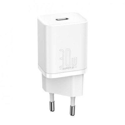 Зарядний Пристрій Baseus 1Type-C Super Si 30W (CCSUP-J02) White