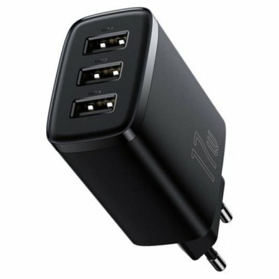 Зарядний Пристрій Baseus Compact 17W (3USB) (CCXJ020101) Black