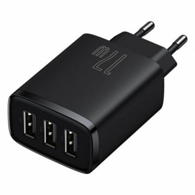 Зарядний Пристрій Baseus Compact 17W (3USB) (CCXJ020101) Black