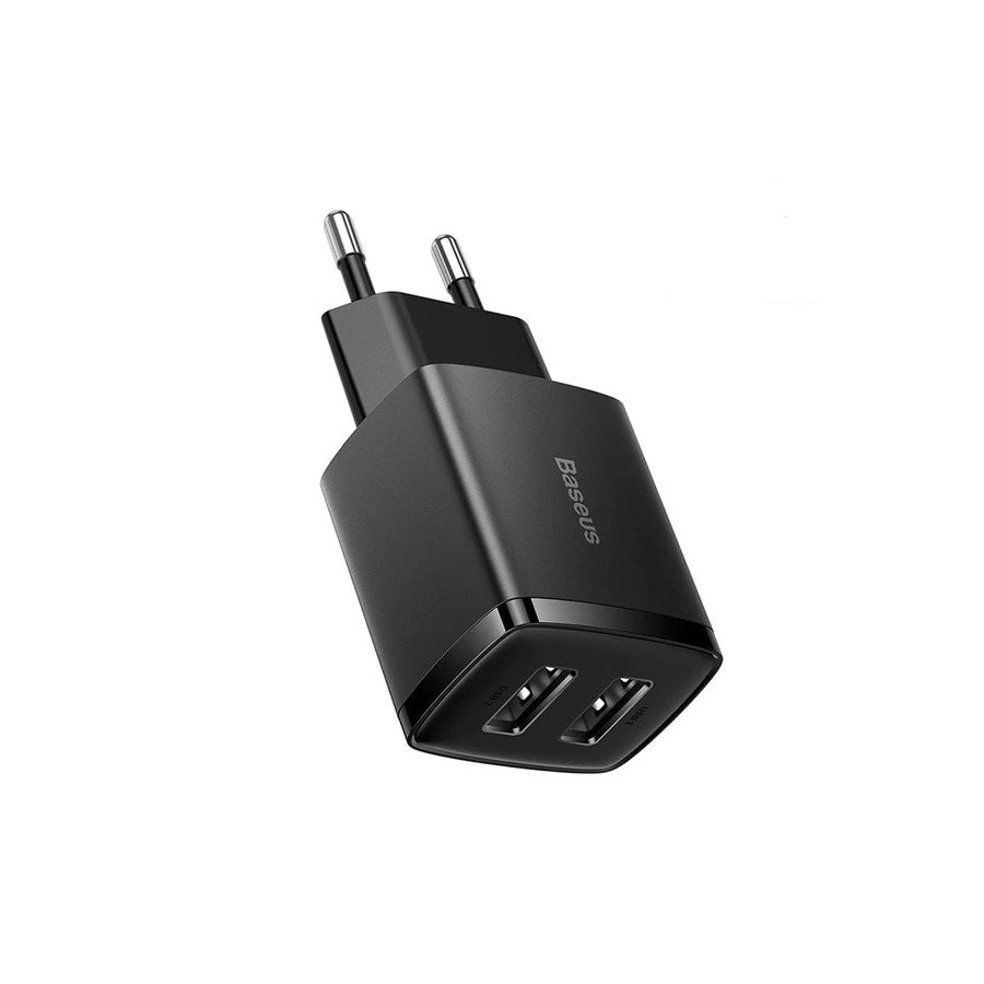 Зарядний Пристрій Baseus Compact Charger 2U 10.5W (CCXJ010201) Black Зарядний Пристрій Baseus Compact Charger 2U 10.5W (CCXJ010201) Black