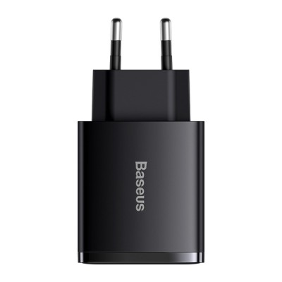 Зарядний Пристрій Baseus Compact Quick Charger 2xUSB U+C 30W (CCXJ-E01) Black