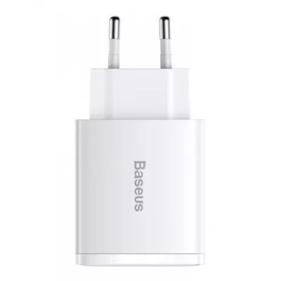 Зарядний Пристрій Baseus Compact Quick Charger 30W QC+ PD (1Type-C + 2USB) CCXJ-E02 White