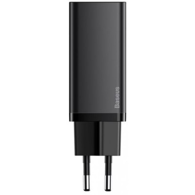 Зарядний Пристрій Baseus GaN2 Lite Quick Charger 65W (1 Type-C + 1 USB) (CCGAN2L-B01) Black