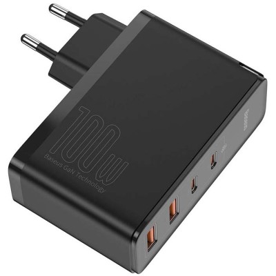 Зарядний Пристрій Baseus GaN2 Pro Quick Charger 100W CCGAN2P-L01 (2Type-C + 2USB) Black