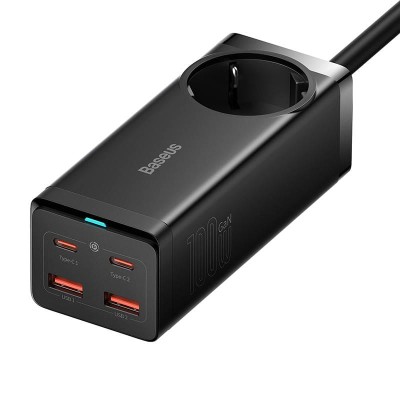 Зарядний Пристрій Baseus GaN3 Pro Desktop Powerstrip 100 (2xType-C + 2XUSB + AC(EU) (PSZM000401) Зарядний Пристрій Baseus GaN3 Pro Desktop Powerstrip 100 (2xType-C + 2XUSB + AC(EU) (PSZM000401)