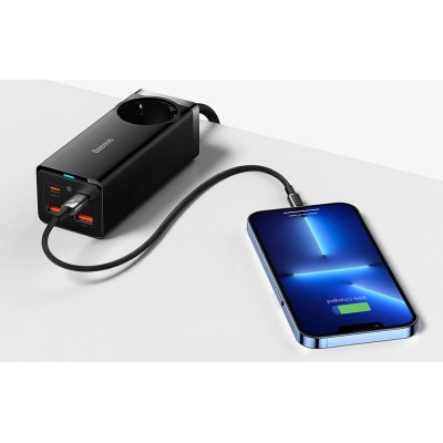 Зарядний Пристрій Baseus GaN3 Pro Desktop Powerstrip 100 (2xType-C + 2XUSB + AC(EU) (PSZM000401) Зарядний Пристрій Baseus GaN3 Pro Desktop Powerstrip 100 (2xType-C + 2XUSB + AC(EU) (PSZM000401)