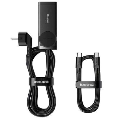 Зарядний Пристрій Baseus GaN3 Pro Desktop Powerstrip AC+2U+2C 65W EU Black(Include：Baseus Xiaobai series fast charging Cable Typ