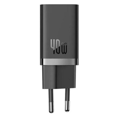 Зарядний Пристрій Baseus GaN5 Pro 40W C+C 40W (CCGP180101) Black