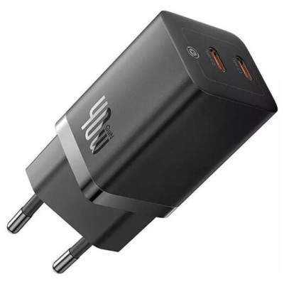 Зарядний Пристрій Baseus GaN5 Pro 40W C+C 40W (CCGP180101) Black