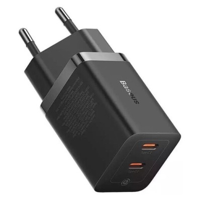 Зарядний Пристрій Baseus GaN5 Pro 40W C+C 40W (CCGP180101) Black