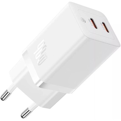 Зарядний Пристрій Baseus GaN5 Pro 40W Wall charger 2Type-C (CCGP180102) White