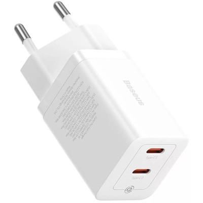 Зарядний Пристрій Baseus GaN5 Pro 40W Wall charger 2Type-C (CCGP180102) White