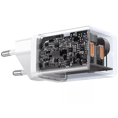 Зарядний Пристрій Baseus GaN5 Pro 40W Wall charger 2Type-C (CCGP180102) White