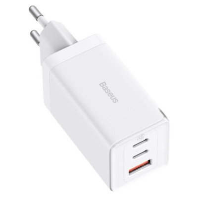 Зарядний Пристрій Baseus GaN5 Pro 65W 2C+U (CCGP120202 ) Бiлий