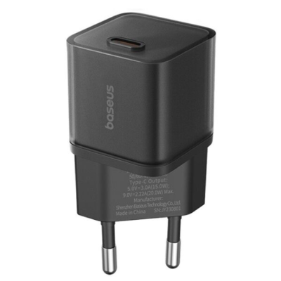Зарядний Пристрій Baseus GaN5S 20W Fast Charger (1 Type-C) (P10162503113-00) Black
