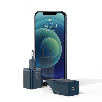 Зарядний Пристрій Baseus Super Si PD Charger 20W (1Type-C) (CCSUP-B03) Blue