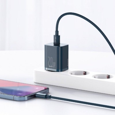 Зарядний Пристрій Baseus Super Si PD Charger 20W (1Type-C) (CCSUP-B03) Blue