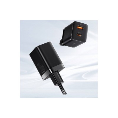 Зарядний Пристрій Baseus Super Si Pro Quick Charger Type-C+USB 30W CCSUPP-E01 Black