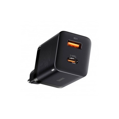 Зарядний Пристрій Baseus Super Si Pro Quick Charger Type-C+USB 30W CCSUPP-E01 Black