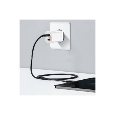 Зарядний Пристрій Baseus Super Si Pro Quick Charger Type-C+USB 30W CCSUPP-E02 White
