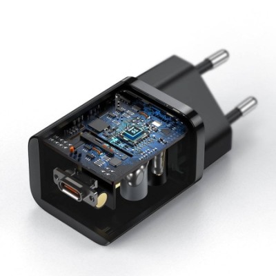 Зарядний Пристрій Baseus Super Si Quick Charger 1C 25W (CCSP020101) Black