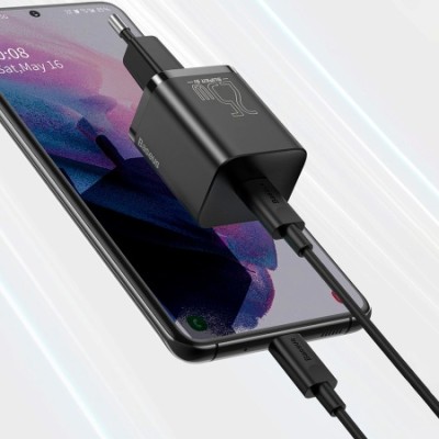 Зарядний Пристрій Baseus Super Si Quick Charger 1C 25W (CCSP020101) Black