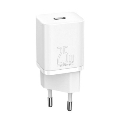 Зарядний Пристрій Baseus Super Si Quick Charger 1C 25W (CCSP020102) White Зарядний Пристрій Baseus Super Si Quick Charger 1C 25W (CCSP020102) White