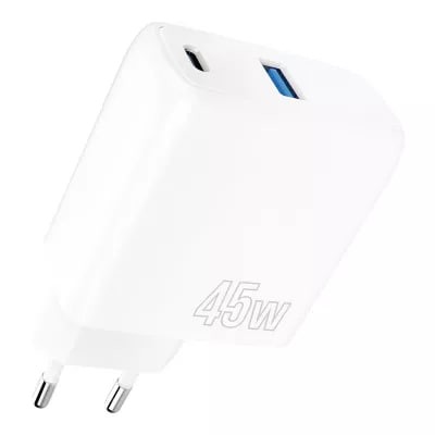Зарядний Пристрій Proove Silicone Power 45W (Type-C + USB) (WCSP45110002) White Зарядний Пристрій Proove Silicone Power 45W (Type-C + USB) (WCSP45110002) White