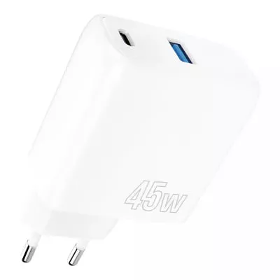 Зарядний Пристрій Proove Silicone Power 45W (Type-C + USB) (WCSP45110002) White