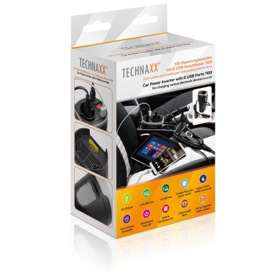 Інвертор автомобільний Technaxx TE13 із 2 USB портами