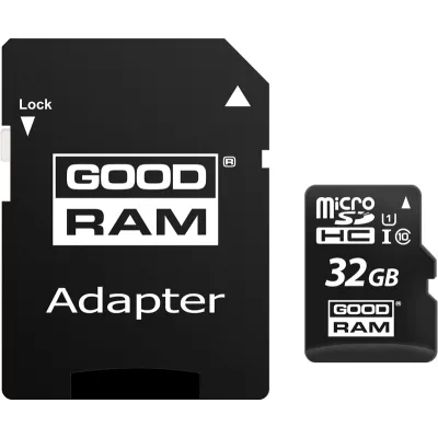 Картка пам'ятi GOODRAM microSDHC 32GB Class 10 UHS I + ad