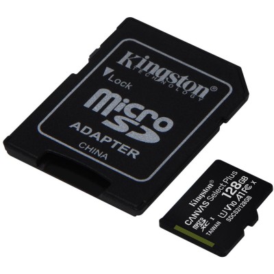 Картка пам'ятi KINGSTON microSDXC 128Gb Canvas Select+ A1 (R100/W85) +ad