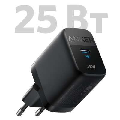 мережева зарядка ANKER PowerPort 312 - 25W USB-C (Чорний) мережева зарядка ANKER PowerPort 312 - 25W USB-C (Чорний)