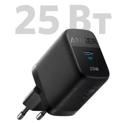мережева зарядка ANKER PowerPort 312 - 25W USB-C (Чорний)