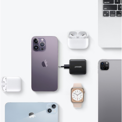 мережева зарядка ANKER PowerPort 312 - 25W USB-C (Чорний) мережева зарядка ANKER PowerPort 312 - 25W USB-C (Чорний)