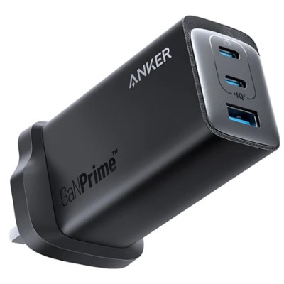 мережева зарядка ANKER PowerPort 737 GaNPrime - 120W 2xPD & 1xPIQ PPS/DPDS – UK plug мережева зарядка ANKER PowerPort 737 GaNPrime - 120W 2xPD & 1xPIQ PPS/DPDS – UK plug