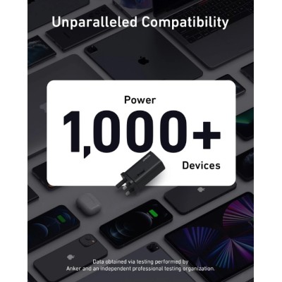 мережева зарядка ANKER PowerPort 737 GaNPrime - 120W 2xPD & 1xPIQ PPS/DPDS – UK plug мережева зарядка ANKER PowerPort 737 GaNPrime - 120W 2xPD & 1xPIQ PPS/DPDS – UK plug