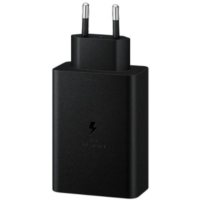 мережева зарядка SAMSUNG 65W Power Adapter Trio (w/o cable) EP-T6530NBEGEU / Чорна