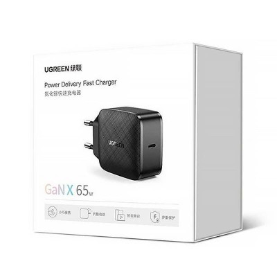 Мережевий Зарядний пристрій UGREEN CD217 GaN PD QC4.0 Fast Charger 65W 3A (70817) Black Мережевий Зарядний пристрій UGREEN CD217 GaN PD QC4.0 Fast Charger 65W 3A (70817) Black