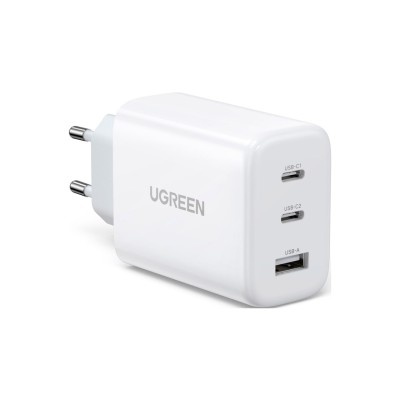 Мережевий Зарядний пристрій UGREEN CD275 65W 2xUSB-C 1xUSB-A Fast Charger (90496) White Мережевий Зарядний пристрій UGREEN CD275 65W 2xUSB-C 1xUSB-A Fast Charger (90496) White
