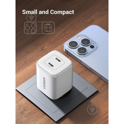 Мережевий Зарядний пристрій UGREEN CD294 Nexode 45W Charger (15327) White Мережевий Зарядний пристрій UGREEN CD294 Nexode 45W Charger (15327) White
